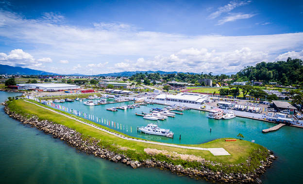 Lae Yacht Club Aerial View